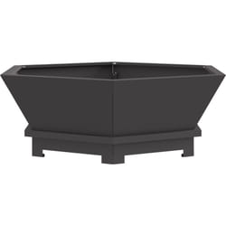 Vidaxl - Chauffe-plat hexagonal noir 75x75x28 cm en acier