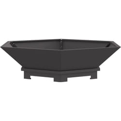 Vidaxl - brasero hexagonal noir 100x100x28 cm en acier