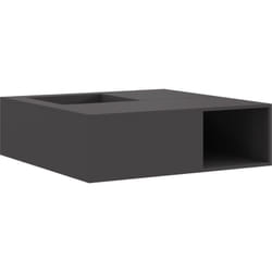 Vidaxl - Brasero avec rangement à bûches Noir 100x100x30 cm Acier