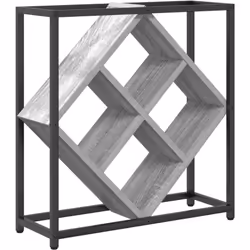 Ce rack à vin pour 4 bouteilles en gris Sonoma est un super ajout à toute maison qui aime le style. Fait pour l'intérieur, sa ...