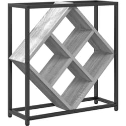 Housse à vin Gris Sonoma 51x18x52,5 cm en bois aggloméré Vidaxl