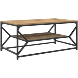 Table basse chêne artisanal 90 x 50 x 40 cm Vidaxl