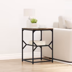 Cette table de chevet au style industriel est un super mix de praticité et de design moderne, parfaite pour toute chambre. Av ...