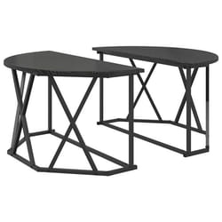 Table Basse Chêne Noir 80 X 80 X 42 Cm Vidaxl