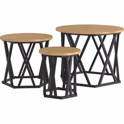 Ces tables basses rondes sont super pour ajouter une touche à n'importe quel salon ou espace lounge. Elles sont à la fois pra ...