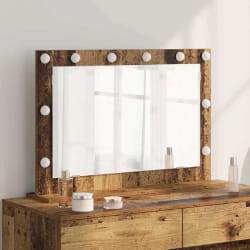 vidaXL Miroir de vanité avec miroir Bois Ancien 80 x 55 x 18 cm