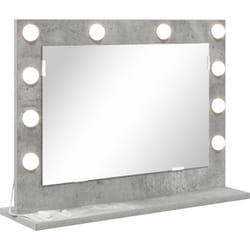 Vidaxl - Miroir de vanité Gris béton Béton Moyen Incrustations décoratives