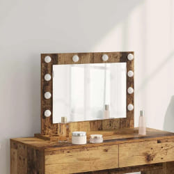 vidaXL Miroir de vanité avec miroir Bois Ancien 60 x 45 x 18 cm