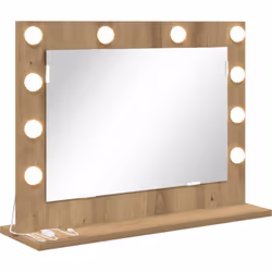 Ce miroir de maquillage en chêne artisanal est exactement ce qu'il vous faut pour votre routine de toilettage. Il est idéal p ...