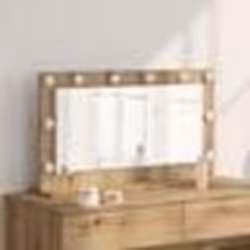 vidaXL Miroir de vanity Chêne artisanal Panneau de particules