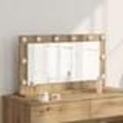 vidaXL Miroir de vanity Chêne artisanal Panneau de particules
