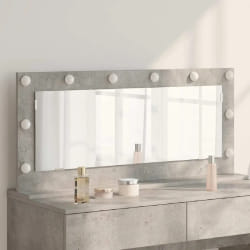 vidaXL Miroir de vanité avec miroir Gris béton 100 x 45 x 18 cm