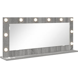 Vidaxl - Miroir de vanité avec lumières led Gris Sonoma 100x45x18 cm