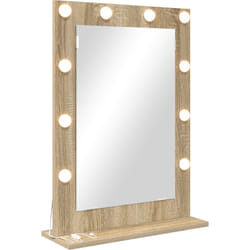 Vidaxl - Miroir de vanité Chêne de Sonoma mdf, Verre 70 x 50 x 18 cm