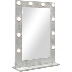 Miroir de vanité Gris béton Béton 70 x 50 x 18 cm Miroir Vidaxl