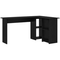 Bureau Chêne noir 142 x 102 x 73 cm Bois d'ingénierie vidaXL