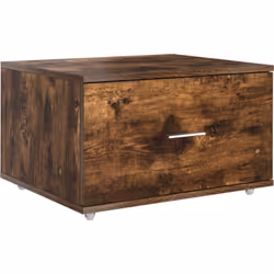Ce cabinet à tiroirs en chêne fumé a un design moderne qui donne un vrai coup de frais à ton salon ou bureau. Fait en MDF de ...