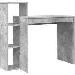 Bureau Gris béton 100 x 40 x 90 cm Bois d'ingénierie Vidaxl