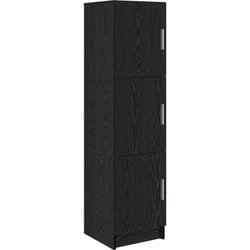 Vidaxl - Buffet en chêne noir Chêne noir mdf et placage en bois Moyen