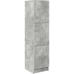 Vidaxl - Buffet gris Béton gris Panneau de particules Grand Buffet