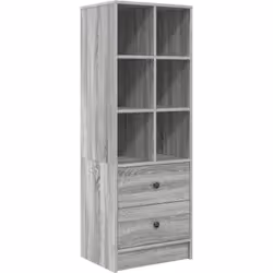 L'unité de rangement moderne en gris Sonoma avec tiroirs est le mélange parfait de style et de praticité, idéale pour ceux qu ...