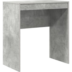 Bureau d'ordi Gris béton Panneau de particules avec finition béton Vidaxl