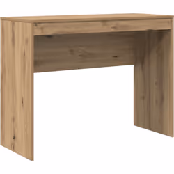 Ce bureau d'écriture en chêne artisanal mixe style moderne et praticité, un must-have pour ton bureau ou ton coin étude. Fabr ...