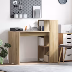 Ce bureau contemporain en chêne de Sonoma est là pour booster ton espace de travail avec son design élégant. C'est un super a ...