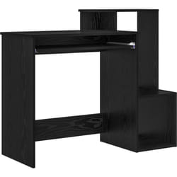 Vidaxl - Bureau d'Ordinateur en Chêne Noir Chêne Noir Bois d'ingénierie, mdf