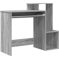 Vidaxl - Bureau d'ordi gris Sonoma gris Bois d'ingénierie Moyen