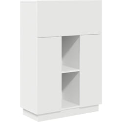 Vidaxl - Bureau d'écriture blanc Blanc Bois d'ingénierie Moyen