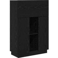 Vidaxl - Bureau Chêne noir 71,5 x 31,5 x 106,5 cm Bois d'ingénierie
