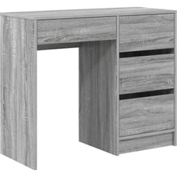 Bureau d'écriture gris Grey Sonoma Bois d'ingénierie Moyen Vidaxl