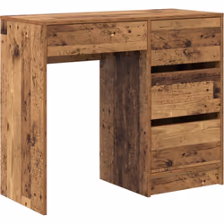 Ce bureau d'écriture en vieux bois rustique est parfait pour créer un espace de travail tout en ajoutant un peu de charme vin ...
