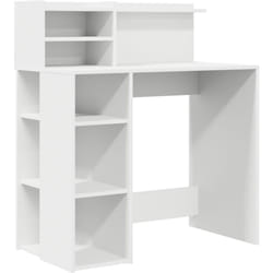 Bureau Blanc 90x48x101.5 cm en Bois d'Ingénierie Vidaxl