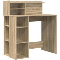 Bureau avec rangement Chêne sonoma 90 x 48 x 101,5 cm Vidaxl