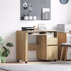Ce bureau a un style moderne avec une belle finition en chêne Sonoma, parfait pour ajouter du peps à ton bureau ou ton coin d ...