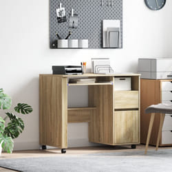 Vidaxl - Bureau en chêne Sonoma Chêne Sonoma Bois d'ingénierie Moyen