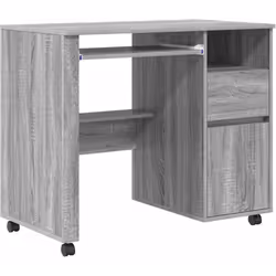 Découvrez ce bureau d'ordi moderne avec roulettes ! C'est l'espace de travail stylé et efficace qu'il vous faut pour votre bu ...