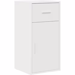 Ce meuble de rangement blanc minimaliste combine style et pratique, c'est un super ajout à toute maison moderne. Avec ses lig ...
