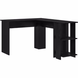 Ce bureau d'angle avec rangement est le mélange parfait entre forme et fonction, idéal pour créer un espace de travail produc ...