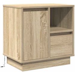 Cabinet de chevet avec tiroir Chêne sonoma 50 x 34.5 x 50 cm. vidaXL