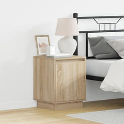 Cabinet De Chevet Avec Chêne Sonoma 39 X 34.5 X 50 Cm Vidaxl