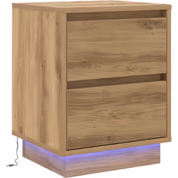 Cette table de chevet mélange style moderne et utilité, un must-have pour ta chambre. Avec sa belle construction en chêne art ...