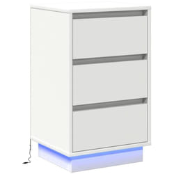 Cabinet de chevet Blanc 39 x 34,5 x 65 cm Bois d'ingénierie Vidaxl