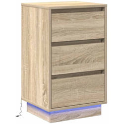 Cabinet de chevet avec tiroir Chêne sonoma 39 x 34,5 x 65 cm Vidaxl