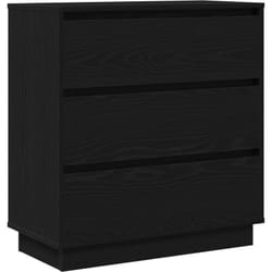 Table de chevet avec LED Chêne noir 71x34,5x75 cm Bois d'ingénierie vidaXL