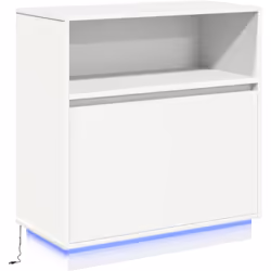 Ce buffet moderne blanc allie fonction et style, parfait pour n'importe quelle salle à manger ou espace de vie. Ses lignes ép ...