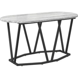 Table Basse Gris 80 x 40 x 40.5 cm Bois d'ingénierie et métal Vidaxl