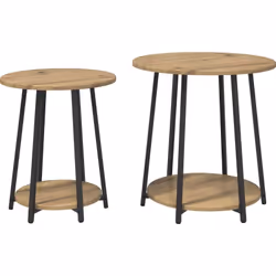 Cette table d'appoint ronde et chic allie praticité et style, ce qui en fait un super ajout à n'importe quel coin de vie. Ave ...